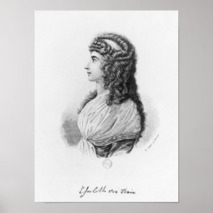 Póster Charlotte von Stein, von llevado Schardt, tarde