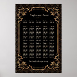 Póster Charm Black Great Gatsby Art Deco