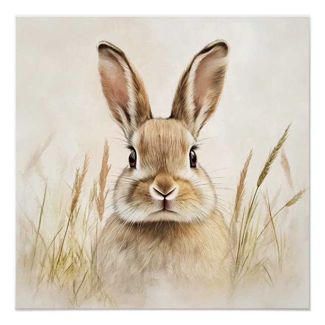 Póster Charme du lapin naturel (Anverso)