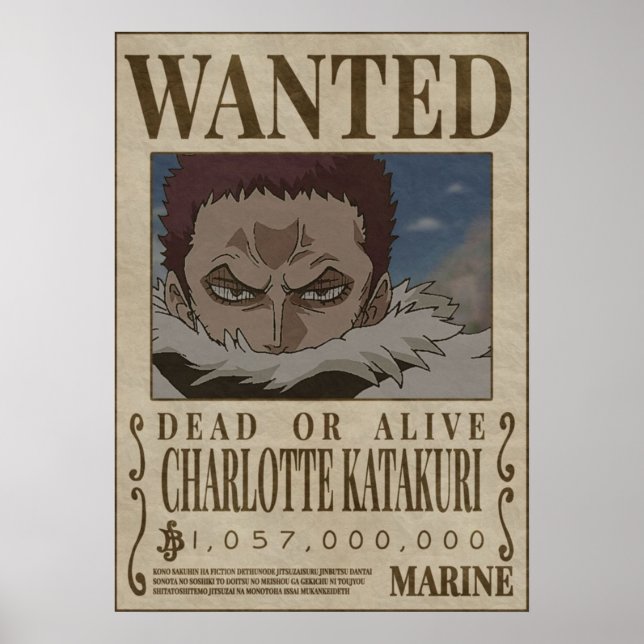 Póster CHAROLETTE KATAKURI Se busca una pieza (Frente)