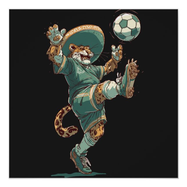 Póster Charro Jaguar Striker (Anverso)