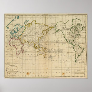 Póster Chart of the World