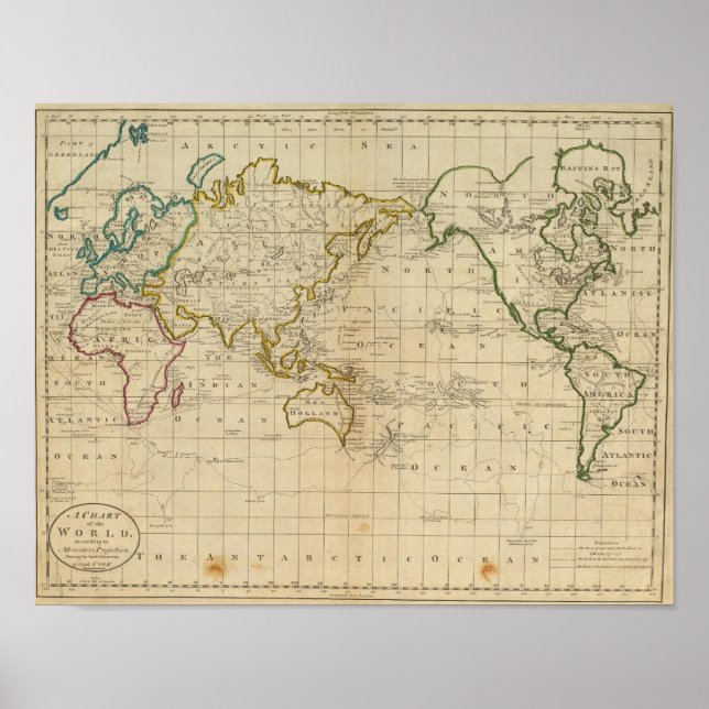 Póster Chart of the World (Frente)
