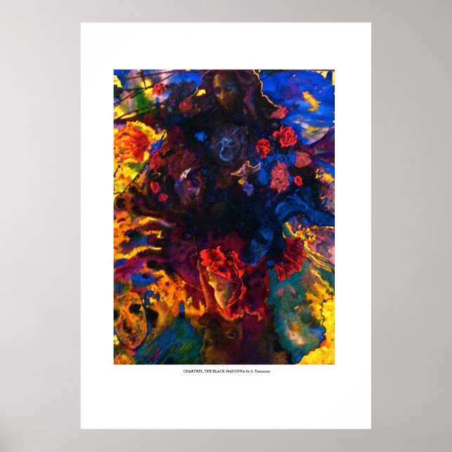 Póster CHARTRES - LA MADONNA NEGRA por S.Tammany (Frente)