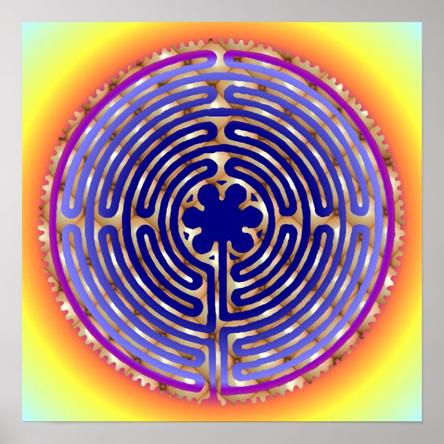 Póster Chartres Labyrinth Pearl Light Paths Print (Frente)