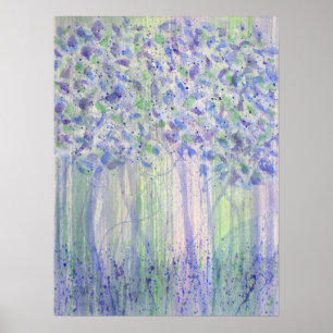 Póster Chartreuse Figs Watercolor