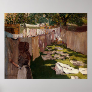 Póster Chase - Día de lavado, patio trasero, Brooklyn 188