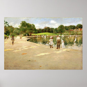 Póster Chase - El lago para yates en miniatura 1888