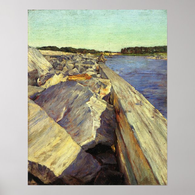 Póster Chase - El pescador solitario 1890 (Frente)