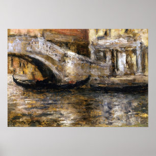 Póster Chase - Góndolas a lo largo del canal veneciano, 1