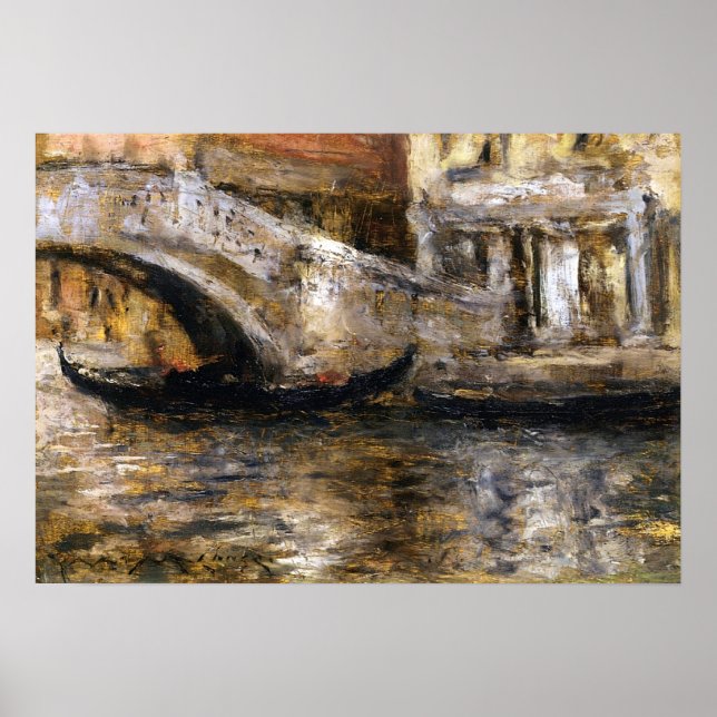 Póster Chase - Góndolas a lo largo del canal veneciano, 1 (Frente)