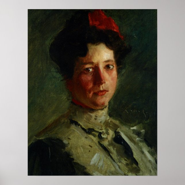 Póster Chase - Retrato De Martha Walter 1908 (Frente)