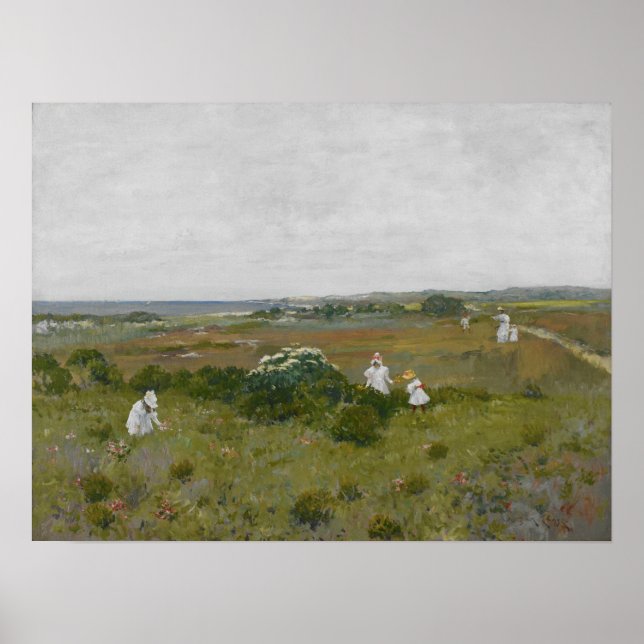 Póster Chase - Seaside Flowers 1890 (Frente)