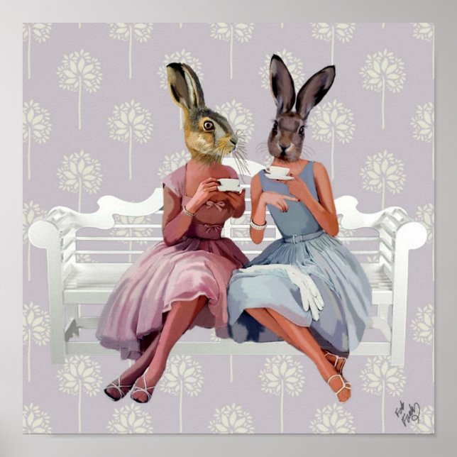 Póster Chat en conejos (Frente)