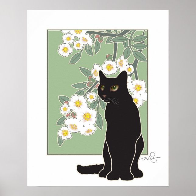 Póster Chat Noir et Fluer de Pommier (Frente)
