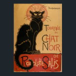 Póster Chat Noir ~ Gato negro<br><div class="desc">Creado por Theophile Alexandre Steinlen a principios de los años 1900 como poster publicitario.</div>