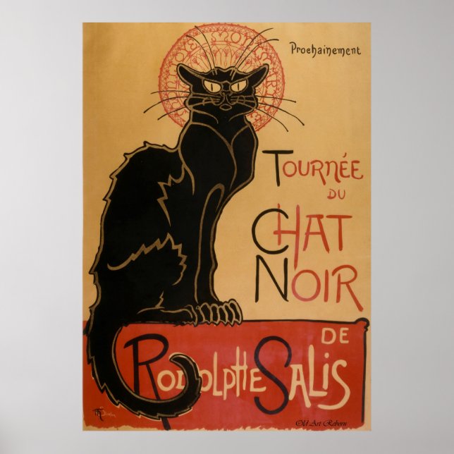 Póster Chat Noir ~ Gato negro (Frente)