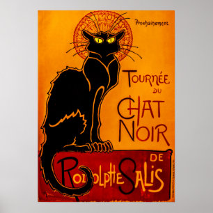 Póster Chat Noir - Poster de gato negro