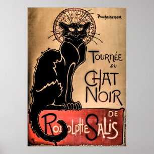 Póster Chat Noir - Poster de gato negro