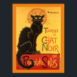 Póster Chat Noir Steinlen Belle Epoque Vintage Art<br><div class="desc">French illustrator Théophile Alexandre Steinlen's advertisement sketch painting</div>