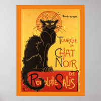 Chat Noir Steinlen Belle Epoque Vintage Art