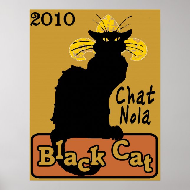 Póster Chat Nola, gato negro, 2010 (Frente)