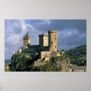 Póster Chateau Comtal Castillo de los Condes de