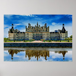 Póster Chateau de Chambord, Francia.