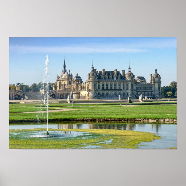 Póster Chateau de Chantilly y el jardín Le Notre - Franci (Frente)