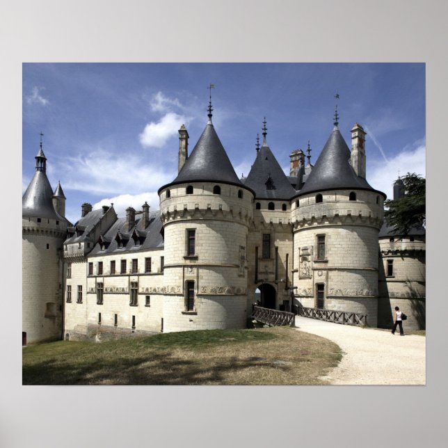Póster Chateau de Chaumont-Sur-Loire. (Frente)
