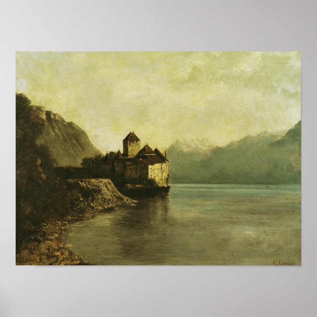 Póster Chateau de Chillon, 1874 (Frente)