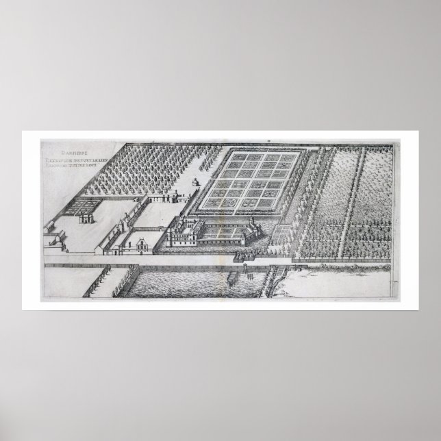 Póster Chateau de Dampierre, view of the estate, from 'Le (Frente)