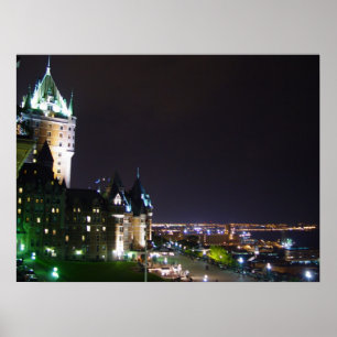 Póster Chateau Frontenac Castle Boardwalk Quebec Poster