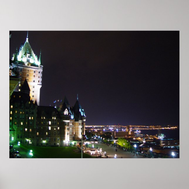 Póster Chateau Frontenac Castle Boardwalk Quebec Poster (Frente)