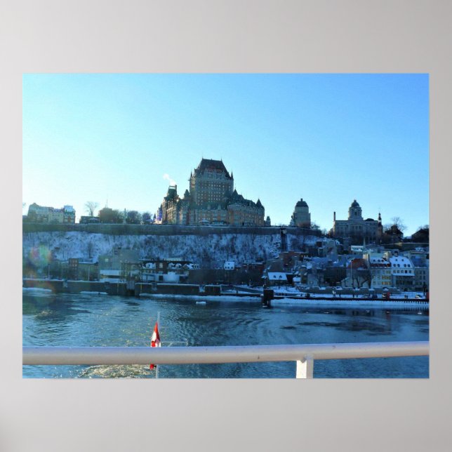 Póster Chateau Frontenac, Quebec, Canadá (Frente)