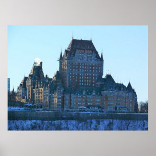 Póster Chateau Frontenac, Quebec, Canadá