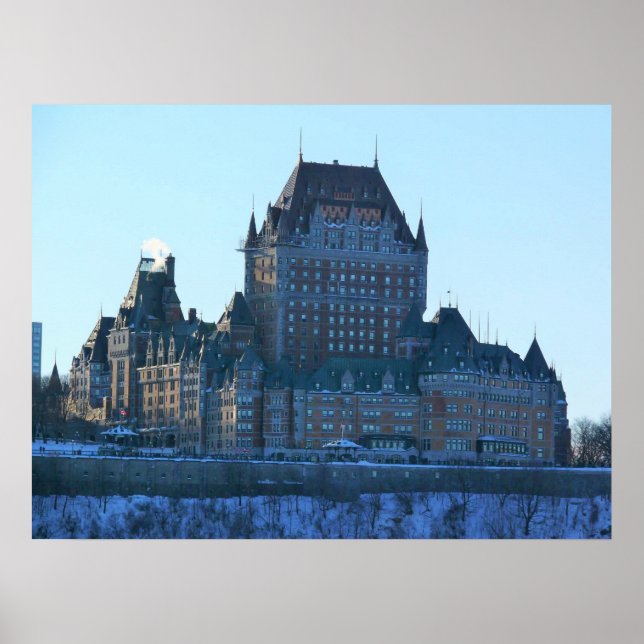 Póster Chateau Frontenac, Quebec, Canadá (Frente)