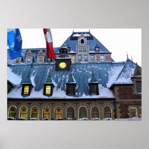 Póster Chateau Frontenac, Quebec, Canadá