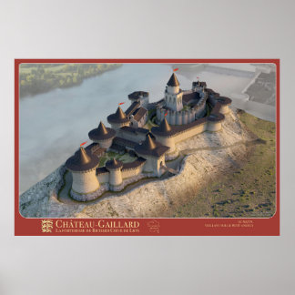 Póster Château-Gaillard, veillant sur le Petit Andely