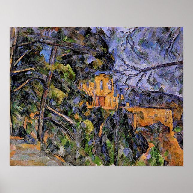 Póster Chateau Noir de Paul Cezanne (Frente)
