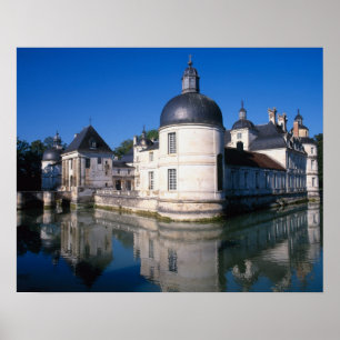 Póster Chateau Tanlay, Tanlay, Borgoña, Francia