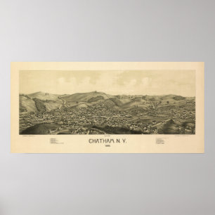 Póster Chatham NY 1886