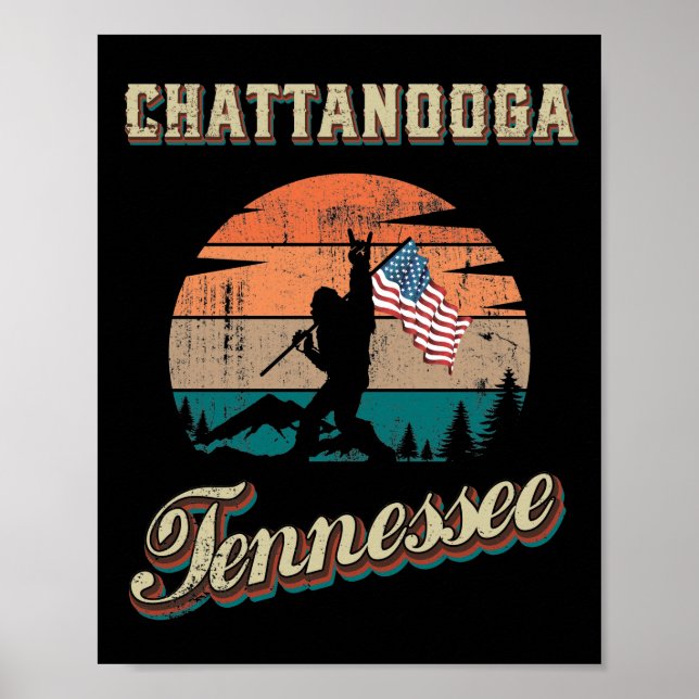 Póster Chattanooga Tennessee (Frente)