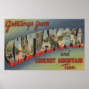 Póster Chattanooga, Tennessee - escenas grandes 2 de la