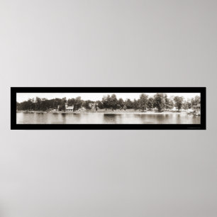 Póster Chautauqua NY Water Photo 1909