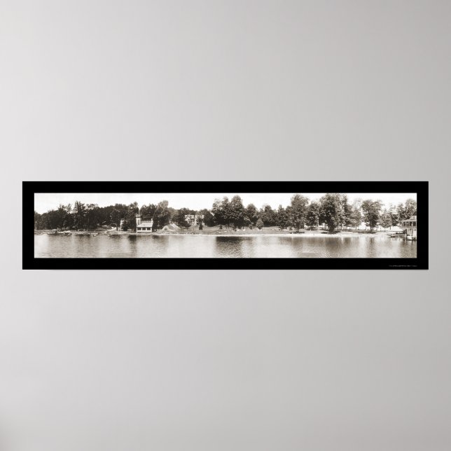 Póster Chautauqua NY Water Photo 1909 (Frente)