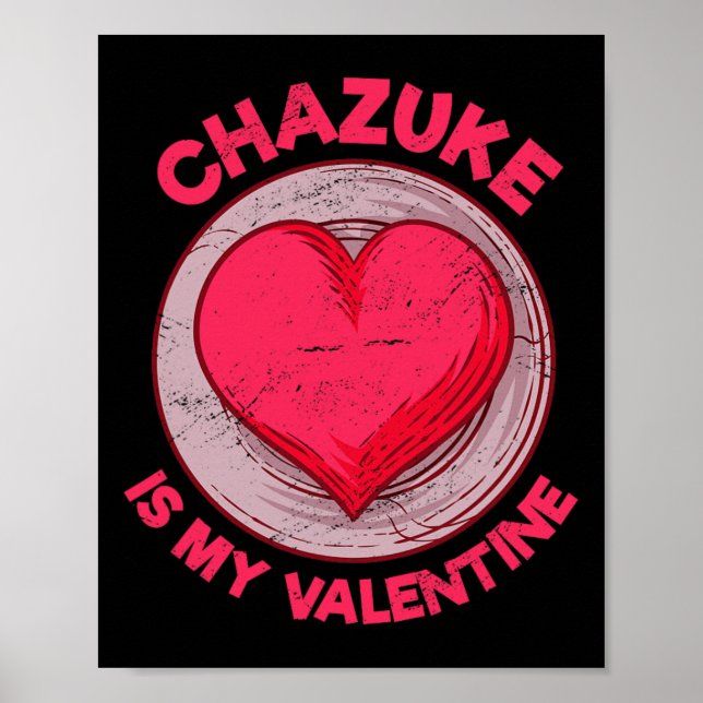 Póster Chazuke es mi comida japonesa del día de San Valen (Frente)