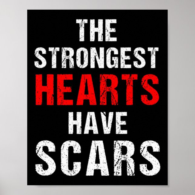 Póster Chd Awareness Quotes About Congenital Heart Diseas (Frente)