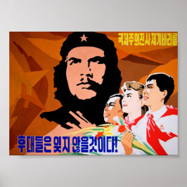 Póster Ché Guevara, luchador internacional por la liberta