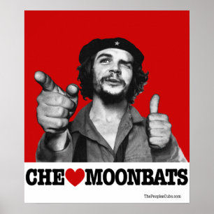 Póster Che Guevara - Poster de los Moonbats del Che Heart